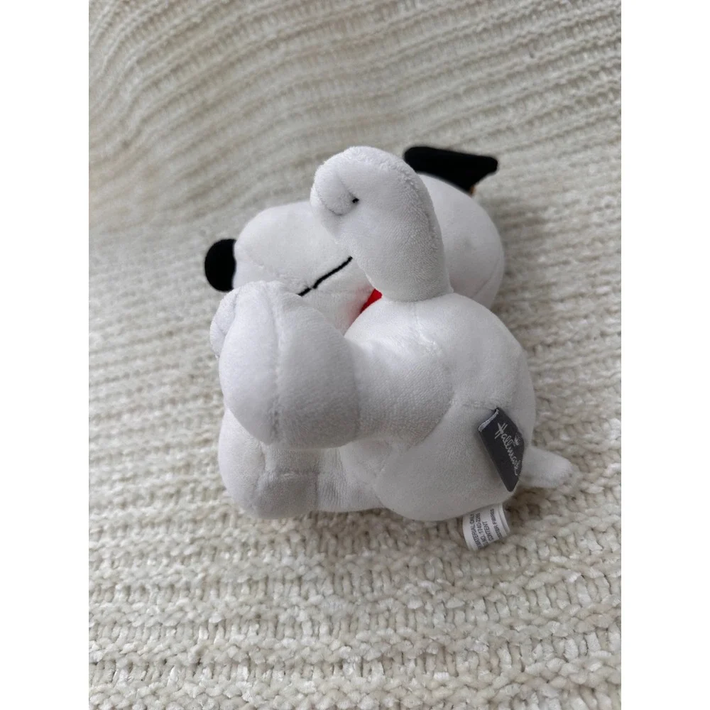 Hallmark Snoopy Plush Reindeer Antlers Christmas Peanuts Stuffed Animal Toy 8 in
